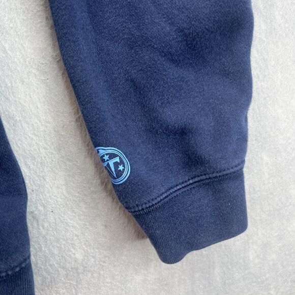Tennessee Titans NFL Nike Jacket Zip Up Hoodie Size L Navy - Picture 4 of 11